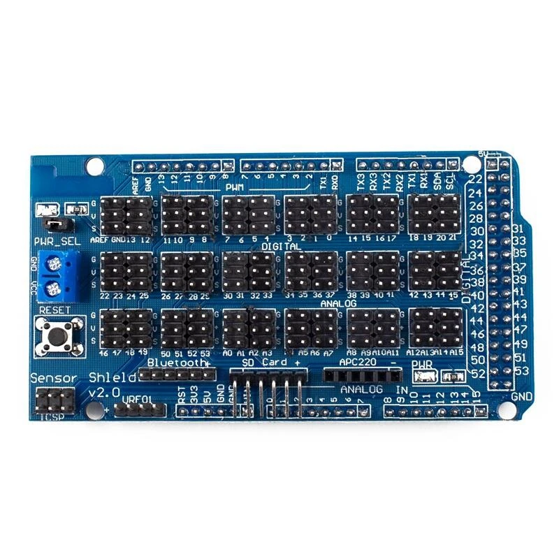

HW-857 Sensor Shield V1.0 V2.0, плата расширения с Mega 2560 R3