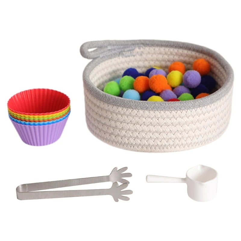 Развивающая игрушка для малышей сортировки цветов игра с бусами на совпадение