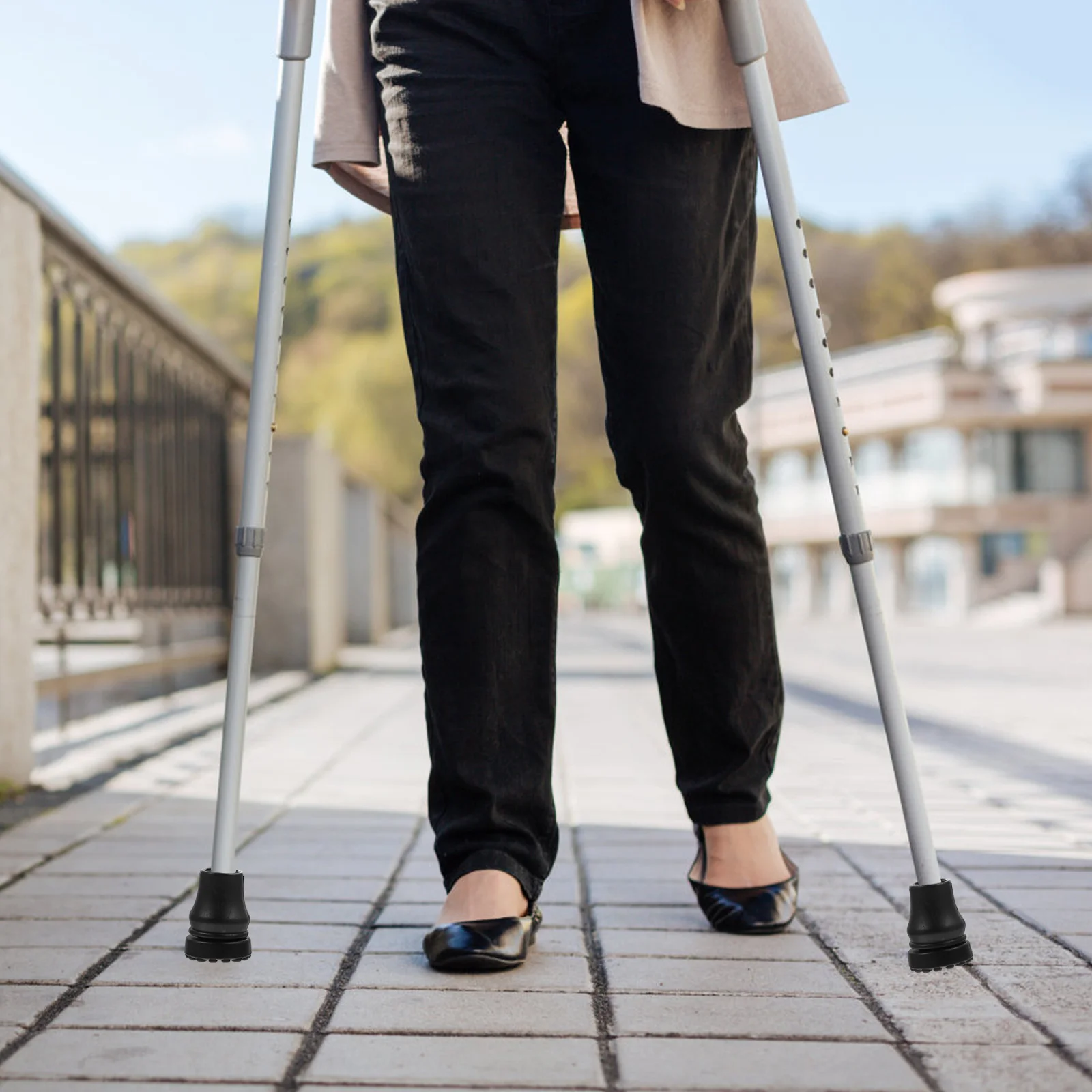 Противоскользящие наконечники для костылей походные палки защитные накладки