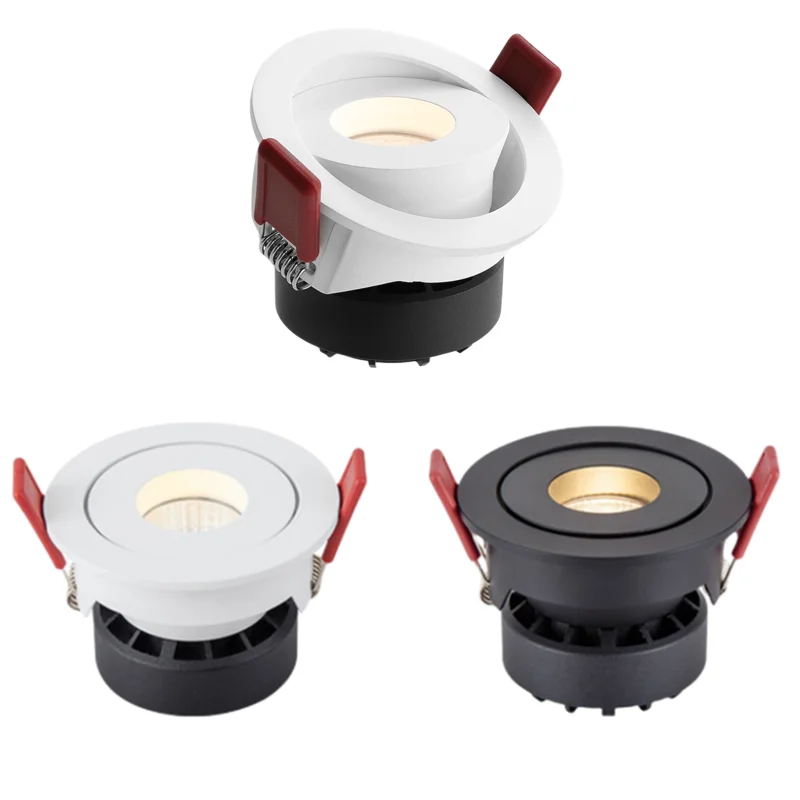 

Recessed LED downlights COB downlights Dimmable deep anti-glare adjustable Angle household living room bedroom sky lights