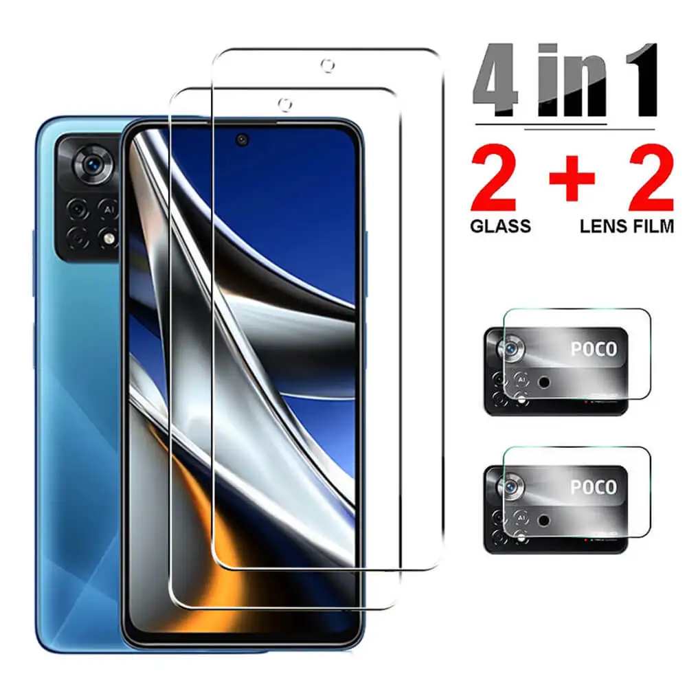 

PocoX4Pro Glass For Xiaomi Poco X4 Pro Screen Protector Camera Lens Film For Xiomi Poko X4 NFC X3 Pro X3 NFC F3 PocoX4 Pro Armor