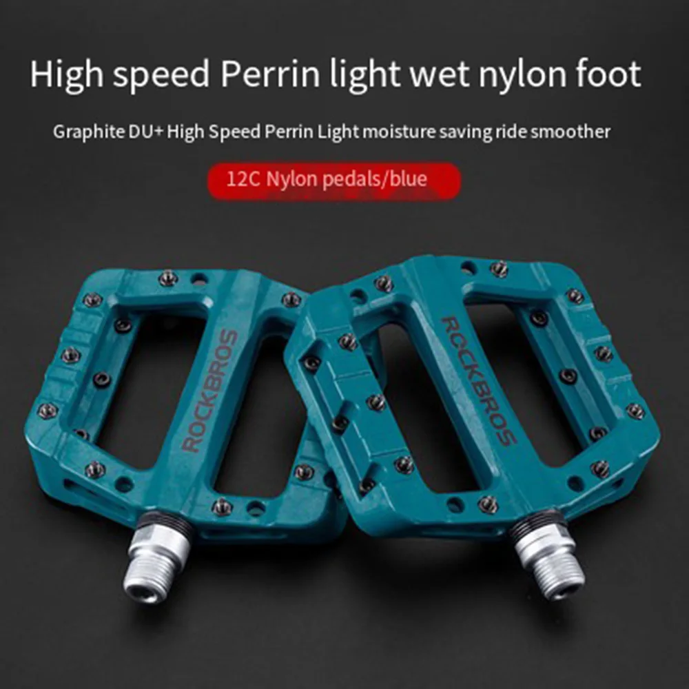 Велосипедная педаль ROCKBROS нейлоновая подставка для ног плоский подшипник горного