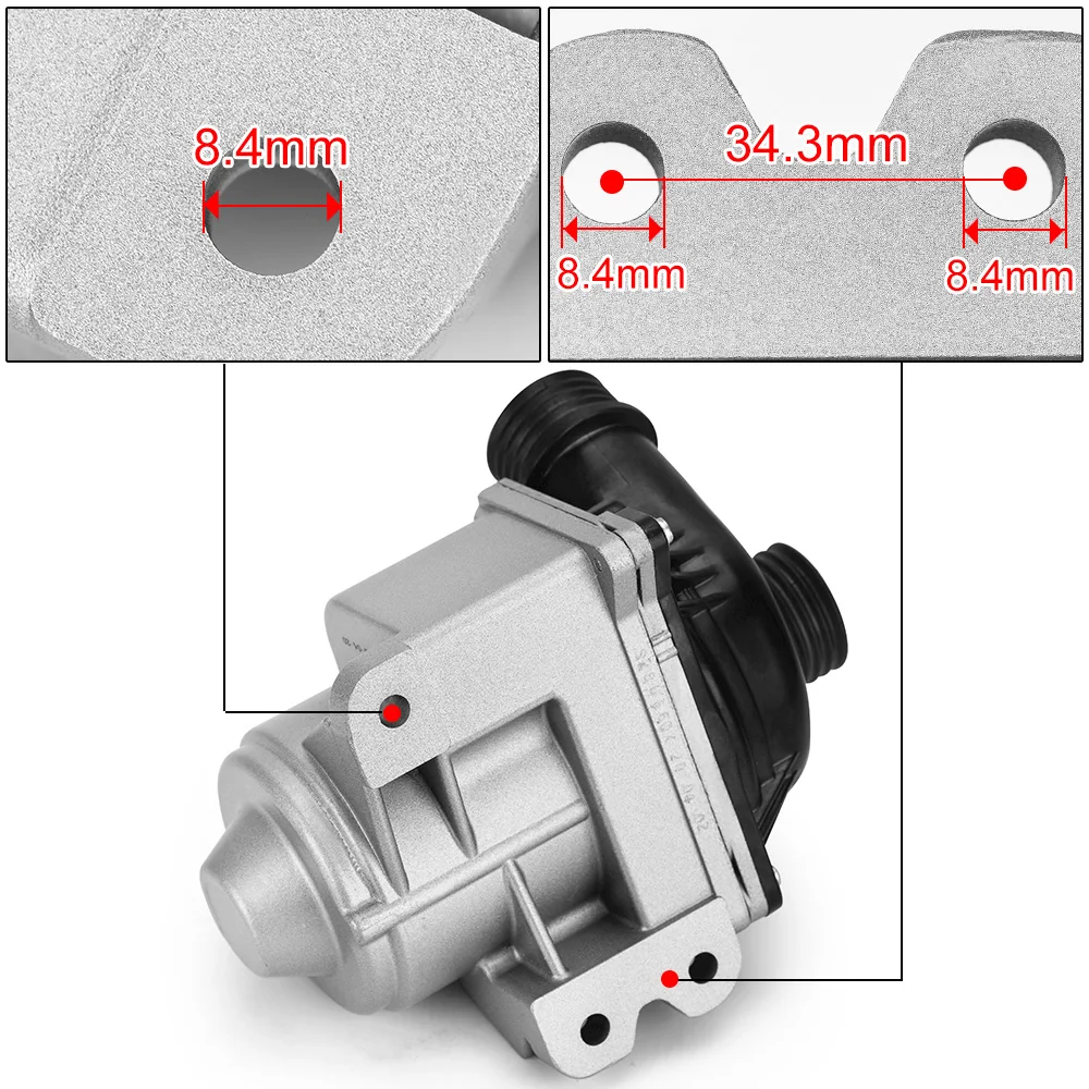 Электрический водяной насос Насос охлаждающей жидкости для N54 или N55 3.0L BMW 535i X5. X1.