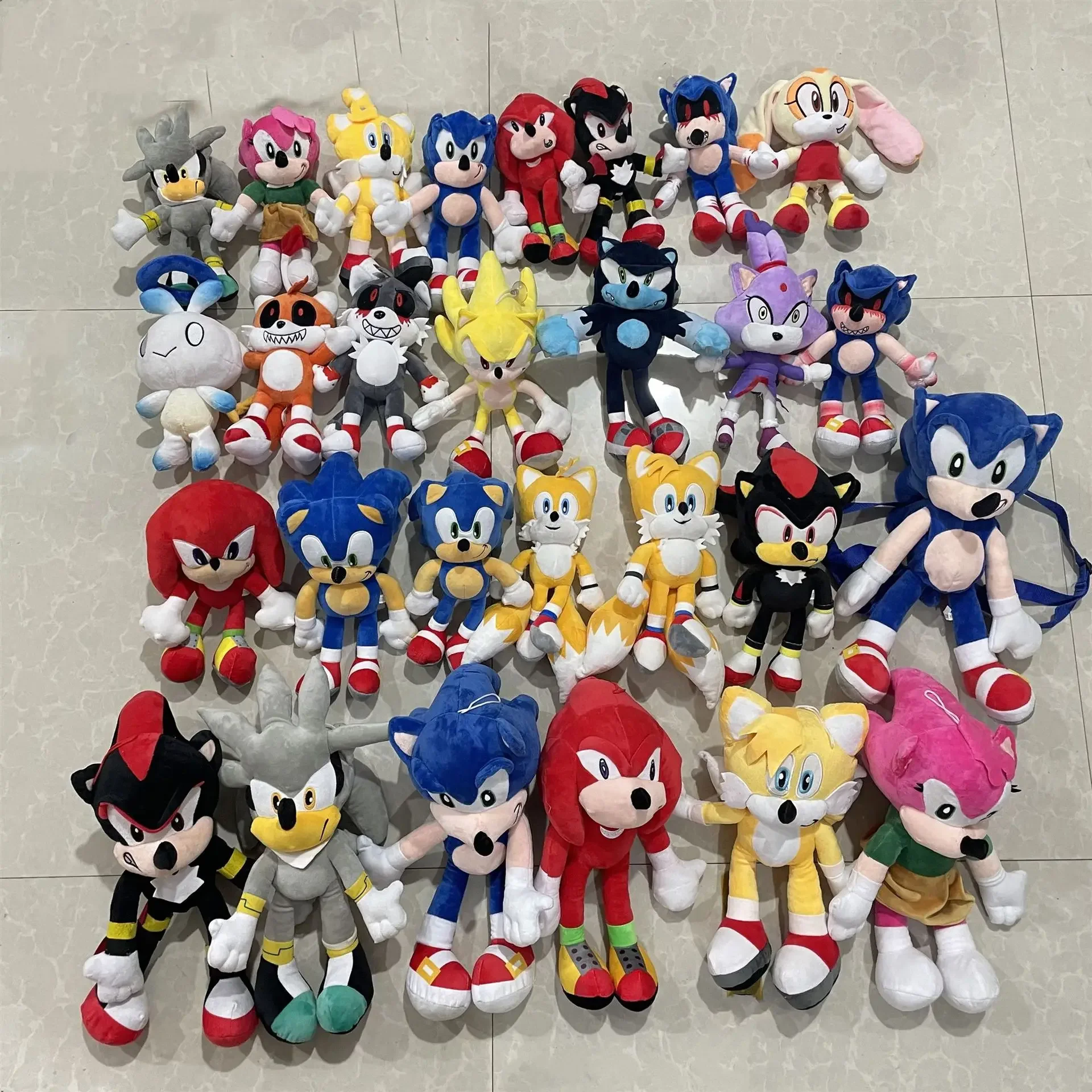 Фото Хит продаж 2026: Мягкая игрушка SONIC — плюшевые куклы Эми Роуз, Наклз, Тейлз. Милые, мягкие, плюшевые куклы-подарки на день рождения для детей. №1