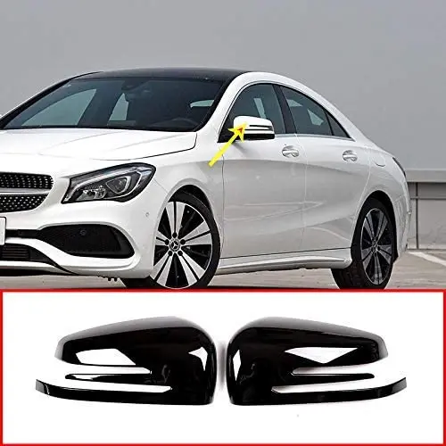 

for Mercedes Benz A W176 B W246 C W204 E W212 CLA w117 CLS w218 GLK GLA Class X156 ABS Side Rearview Mirror Cap Cover Trim
