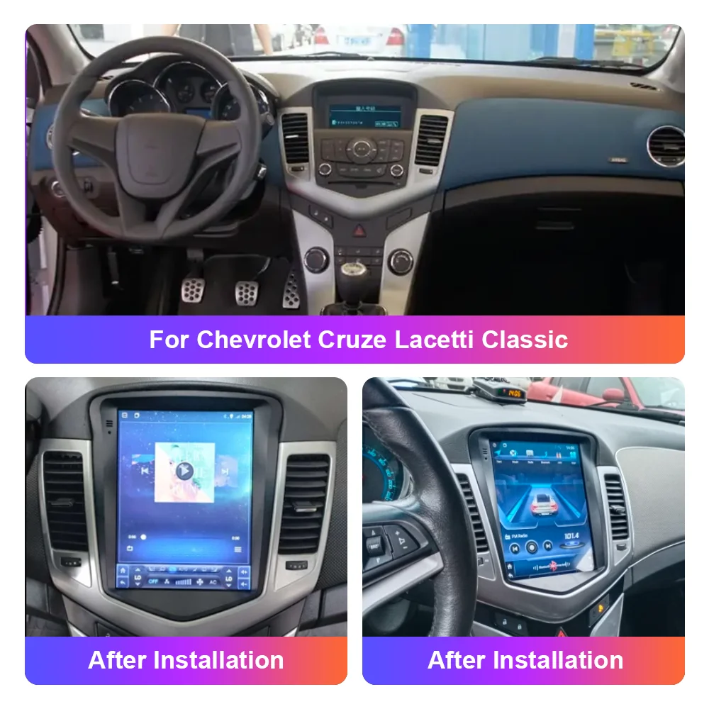 for chevrolet cruze lacetti classic lacett tesla style car radio 9 7 inch 2009 2015 multimedia player gps navigation android 10 free global shipping