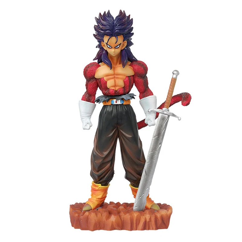 Аниме Dragon Ball Z Trunks Фигурки Future Ssj4 Фигурка 28 см ПВХ GK Статуя Коллекция Модель
