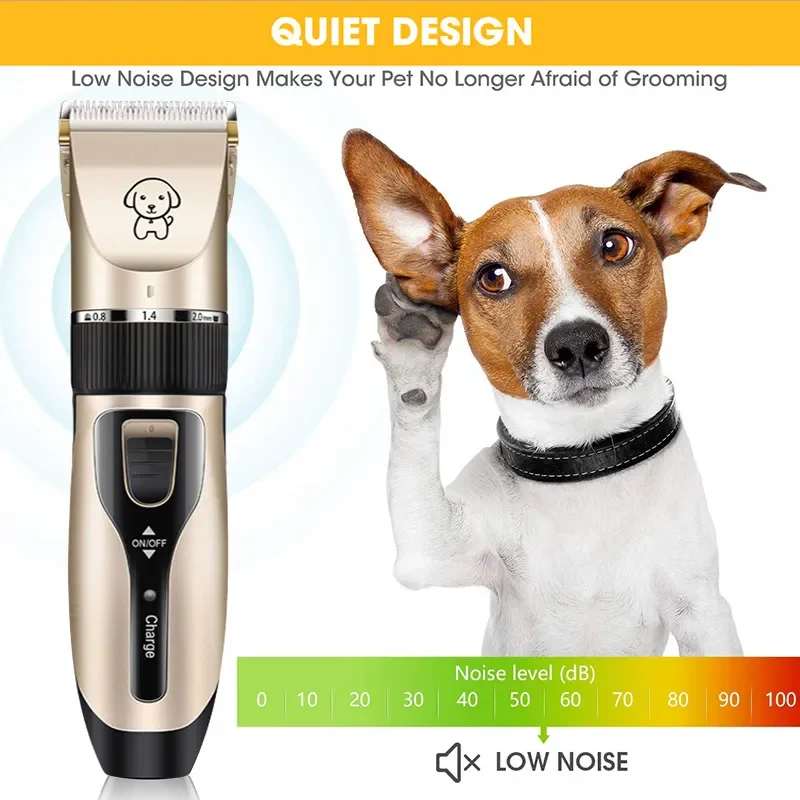 

Hair Clipper pet Hair Trimmer Puppy Grooming Shaver Set Accessories Ceramic Blade Recharge Pat Supplies