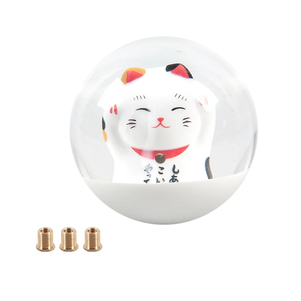 

Knob Gear Car Head Stick Lever Cover Interior Accessories Shifter Handle Knobs Universal Automatic Cartoon Adapter