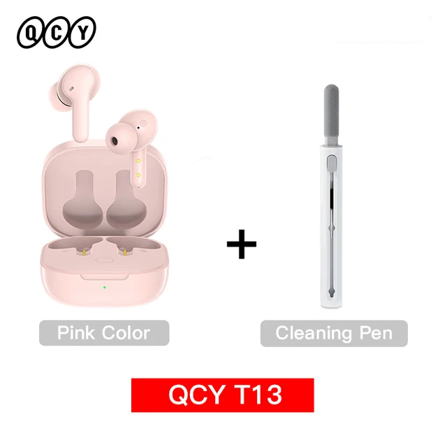 QCY T13 pink + ClearPen