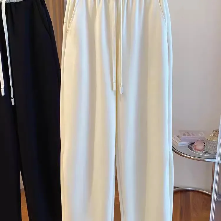 Мужские прямые спортивные брюки больших размеров для весны и осени средней