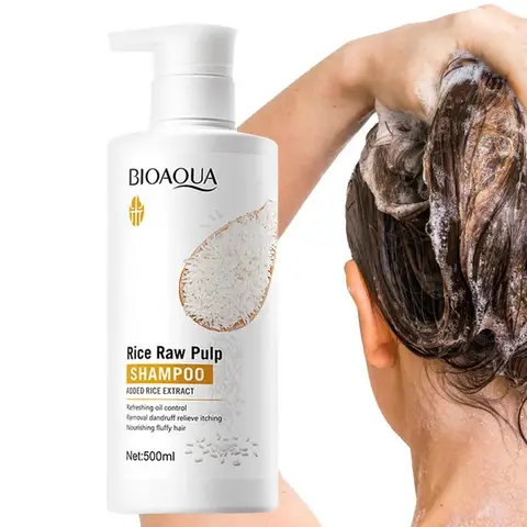 Шампунь с рисовой водой объёмный шампунь для волос для мытья ломких и сухих волос увлажняющий крем для сухих жирных волос для путешествий спа