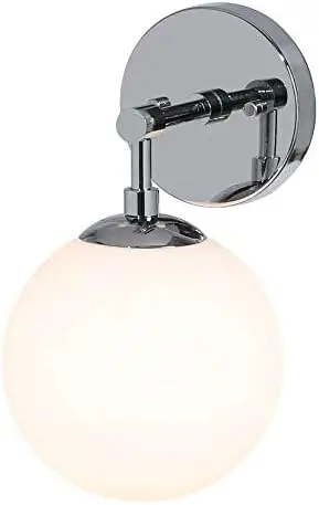 

1 Light Vintage Sconce with Globe Glass, Bathroom Vanity Light in Matte Black for Bathroom & Bedroom XB-W1211-MBK Bathroom deco