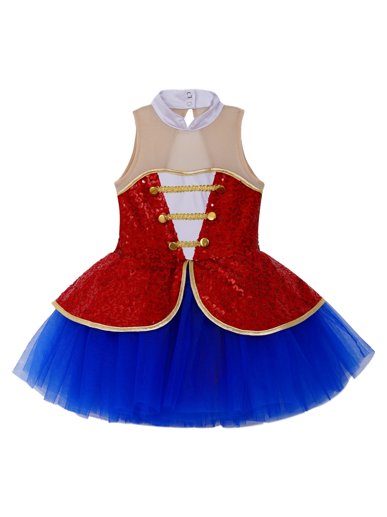 Карнавальный костюм для косплея в цирковом кольце маленьких девочек Сетчатое