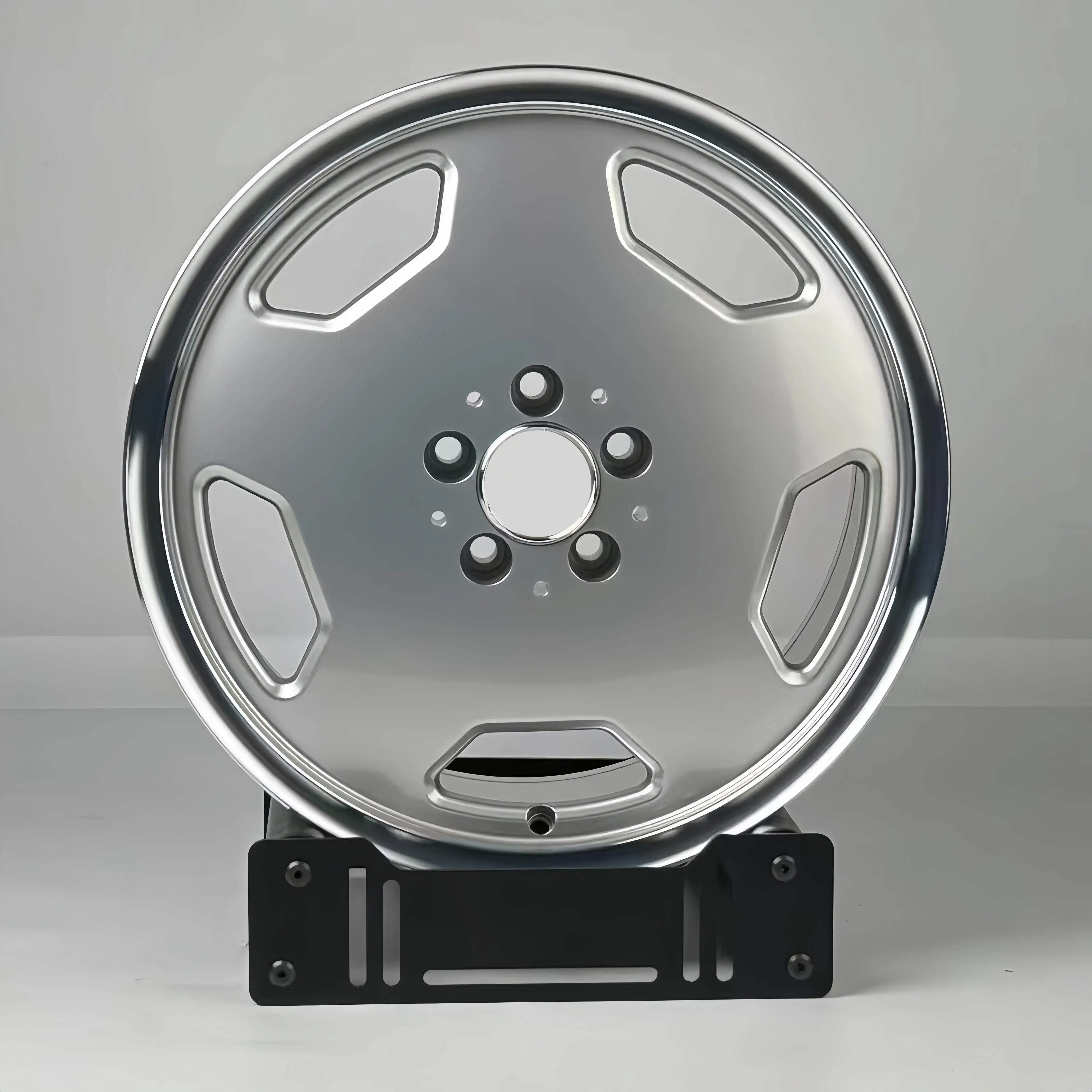 Фото Легковесные кованые диски WheelBku для W124 W210 W202 W208 W203 CLK R129, 17-18 дюймов, 5x112, классические серебристые, OEM легкосплавные диски. №3