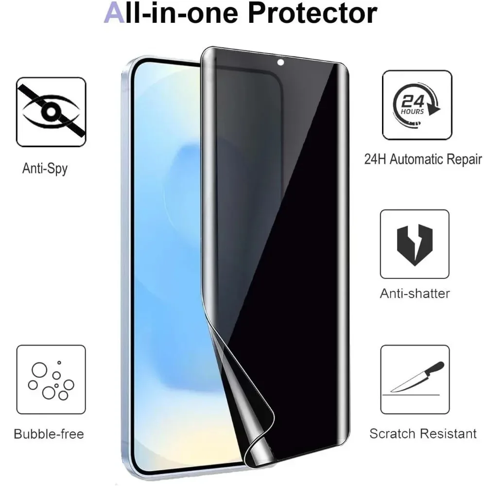 Фото 2 шт. антишпионская гидрогелевая пленка для Samsung Galaxy S26 S25 S24 S23 Ultra S22+ S21+ S20+ S25 S24 FE, защита от царапин, защитные пленки для экрана №4