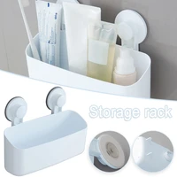 suction cup punch free storage rack bathroom toiletry storage rack wall shelf kitchen bathroom toothbrush organizer