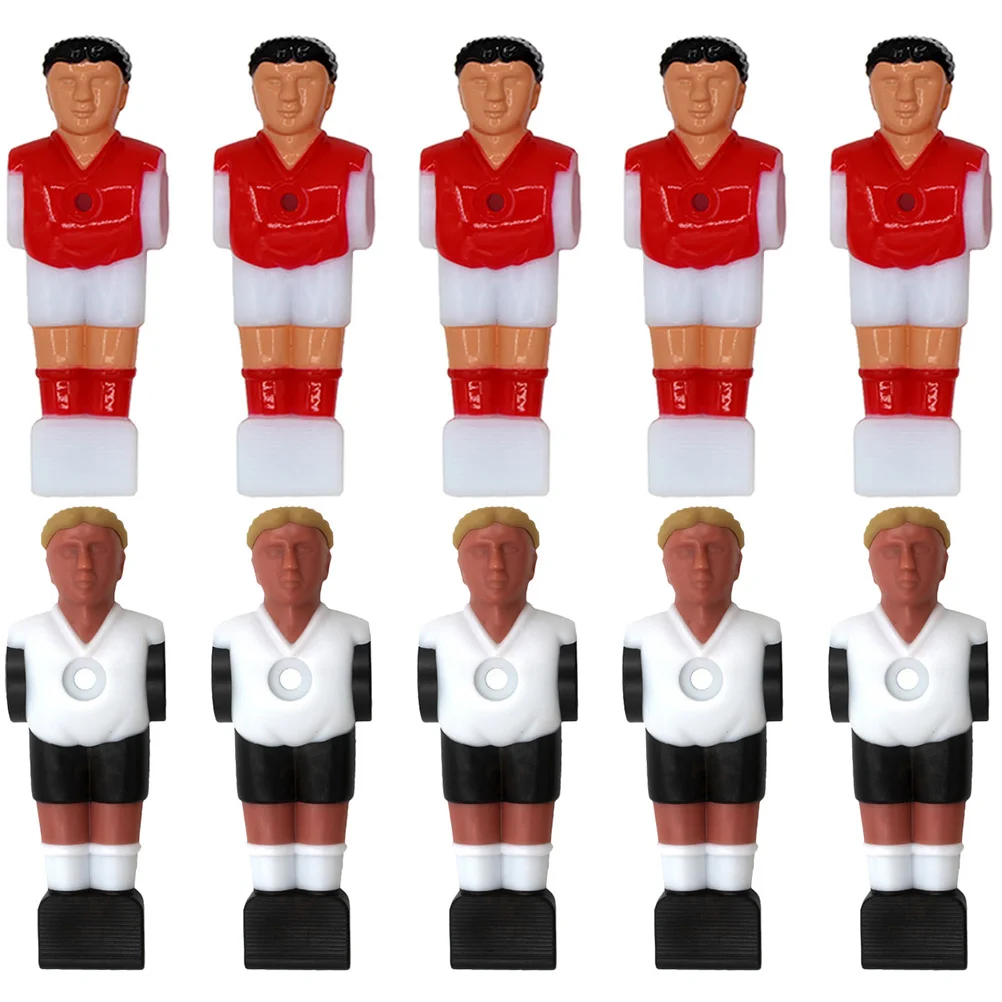 

10 шт. куклы для настольного футбола, запчасти для футбольной машины, фигурки спортсменов, пластиковые настольные мужские мини-игрушки
