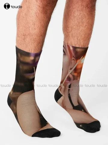 Милые носки Eva Elfie, черные носки для женщин, персонализированные носки унисекс для взрослых и подростков, молодежные носки 360° °   Уличная одежда с цифровой печатью