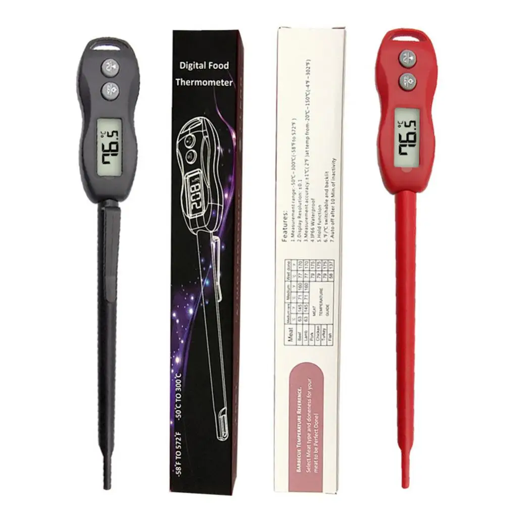 

Baking Thermometer Instant Read Practical Drop Resistance Abs Material Flame Retardant Oil Thermometer Food Thermometers