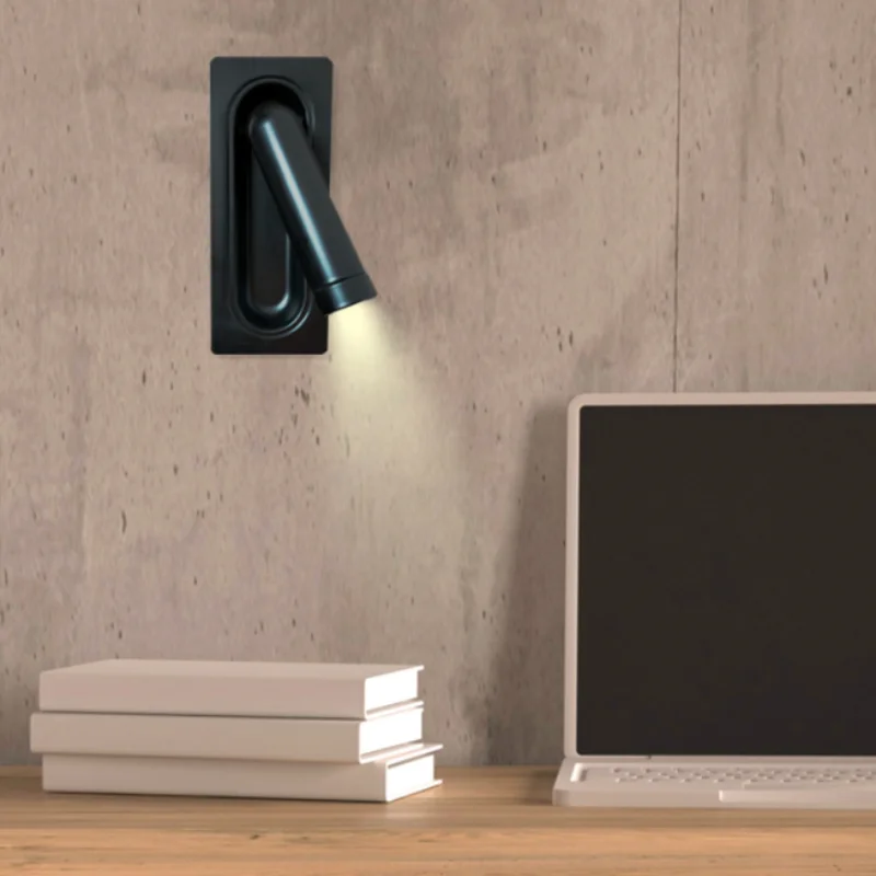 

Modern LED Rotatable Wall Lamp for Bedside Lamp Room Living Room Aisle Corridor Study Reading Lights Black Gold Home Lighting