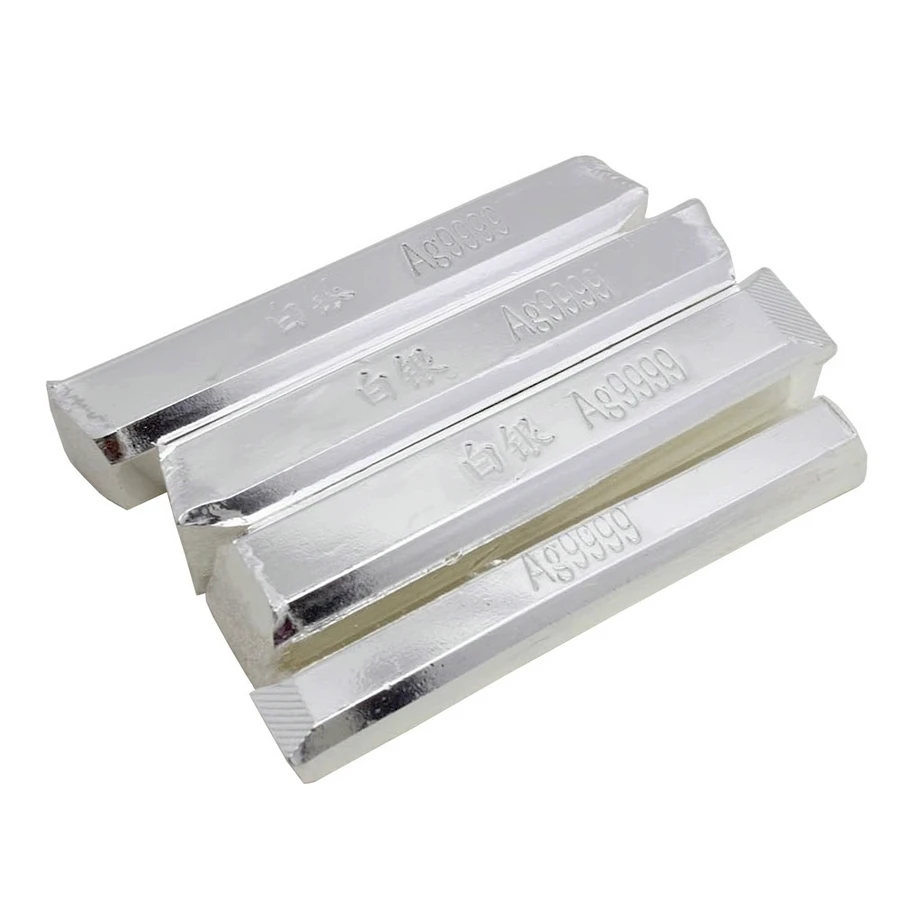 Стержни из чистого серебра с слиток 1 шт. 10/20/30/40/50 г стержни Ag9999 серебряные слитки