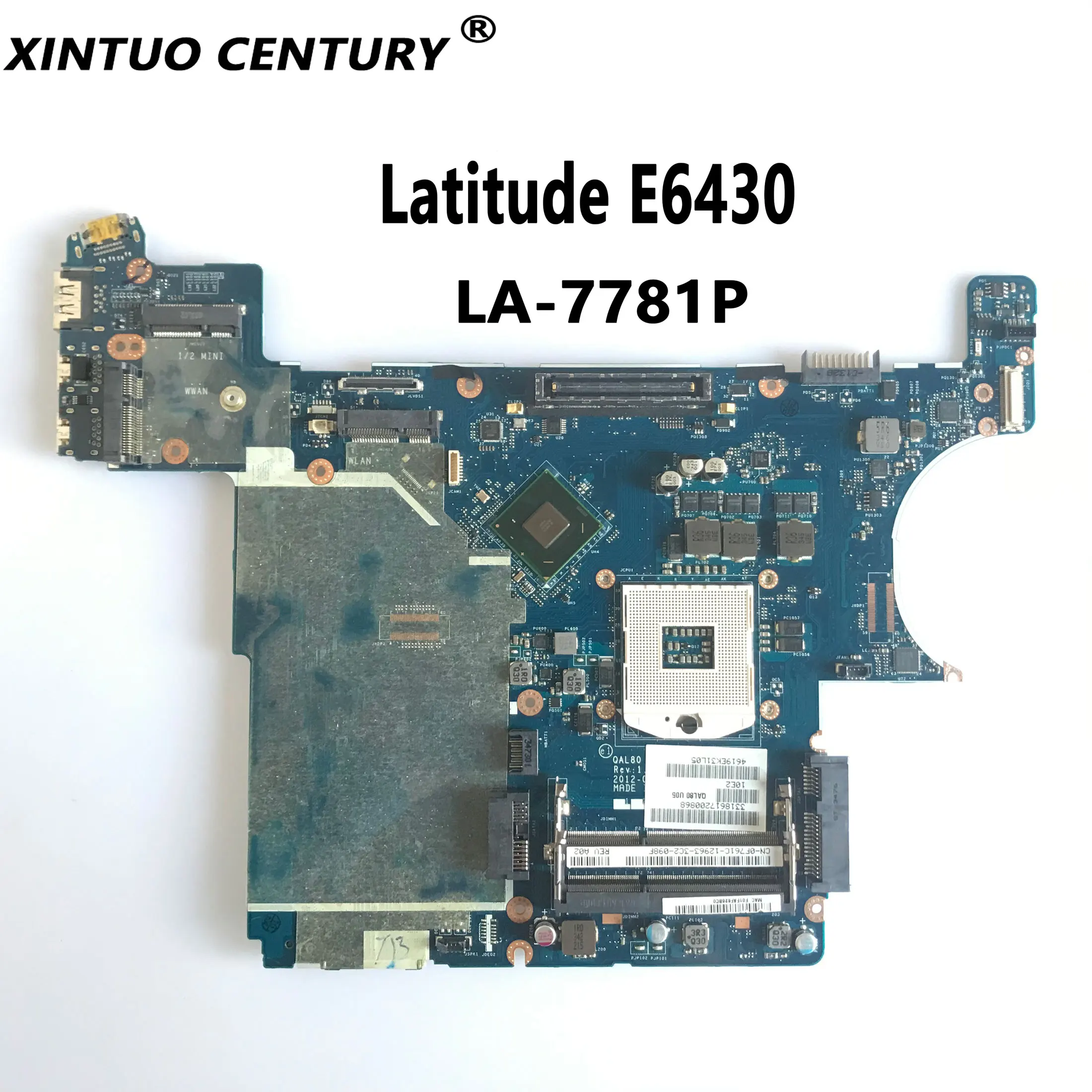 

CN-0F761C CN-08R94K CN-0XP7NX PC Motherboard for Dell Latitude E6430 Laptop Motherboard QAL80 LA-7781P DDR3 100% Test Work