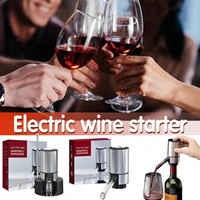 steel battery operated electric wine decanter wine aerator and dispenser