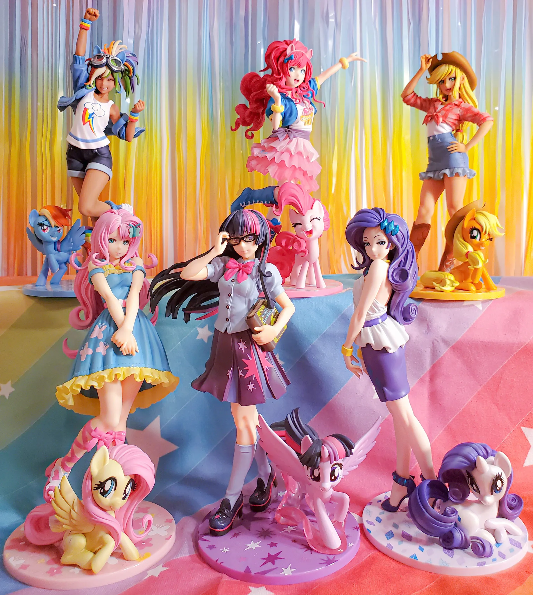 25 см 1/7 MY LITTLE PONY Princess Celestia Twilight Sparkle Pinkie Pie игрушки для девочек японского аниме ПВХ