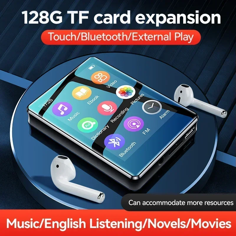 2 4-дюймовый полноэкранный MP3-плеер мини-ультратонкий Bluetooth портативный