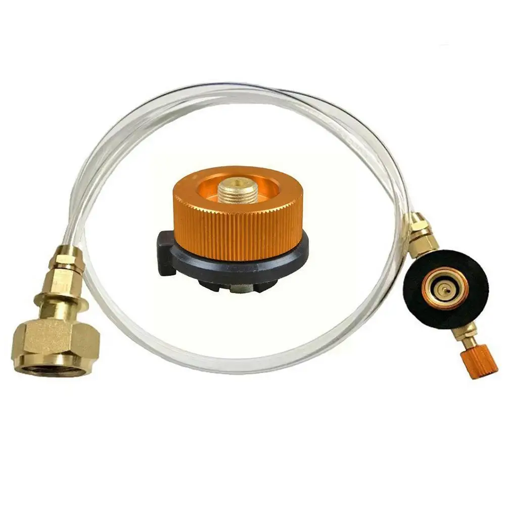 

Outdoor Gas Stove Camping Stove Gas Supplement Adapter Burner LPG Flat Cylinder Tank Connector Bottle Adapter For Camping H R8V7