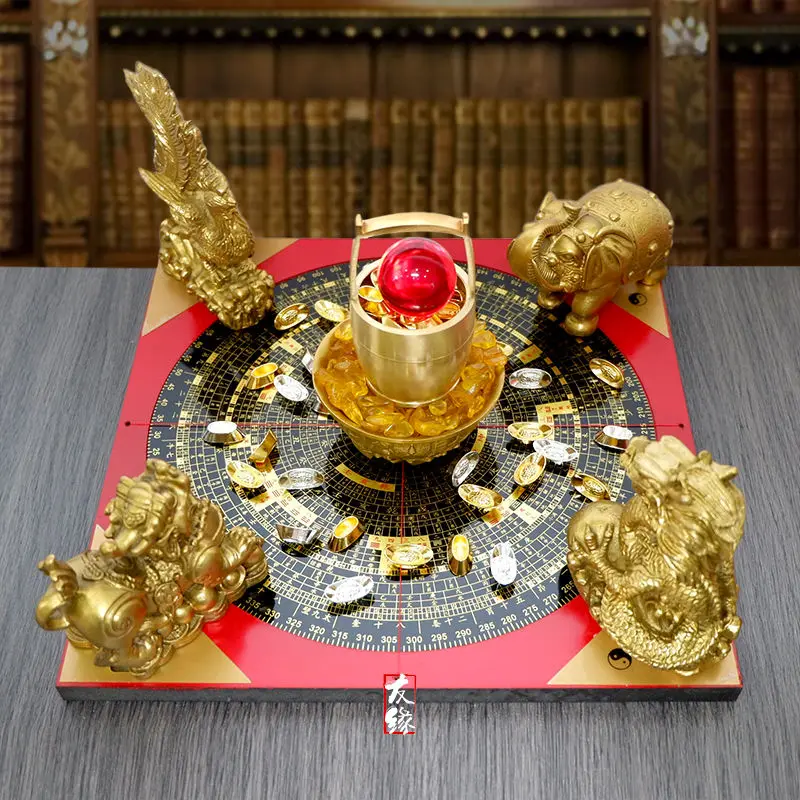 Латунный счастливый массив Тыква Дракон Черепаха Кирин Пиксиу Золотая жаба