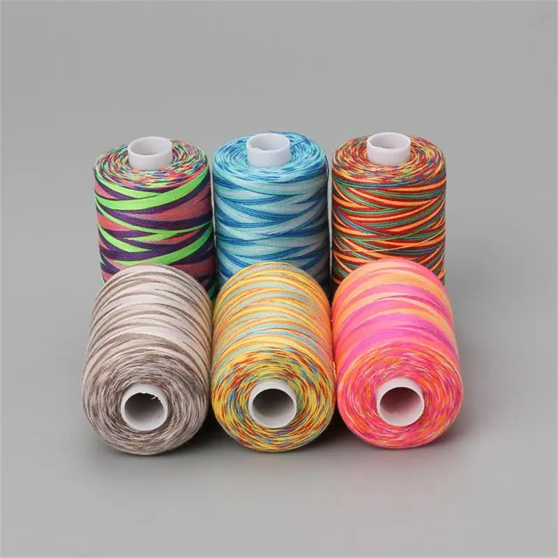 

DIY Colorful Polyester Cord Thread for DIY Handicraft Tool Hand Stitching Thread Tricolor Polyester Thread Cross Stitch Knitti