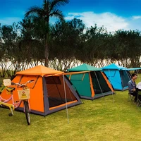 automatic folding family 4 person nature hike tent shelter garden outdoor party tourist beach tents awning zelte camping tent
