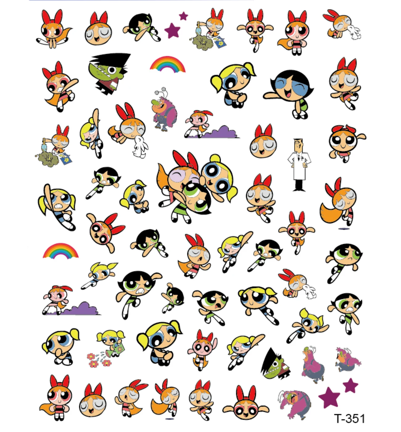 10 упаковок Дисней декоративные наклейки для ногтей стежка Даффи Медведь слайдер