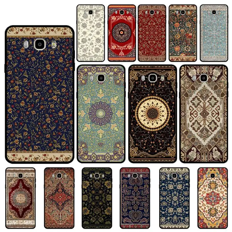 

Persian carpet Floral pattern Phone Case for Samsung J 4 5 6 7 8 prime plus 2018 2017 2016 J7 core