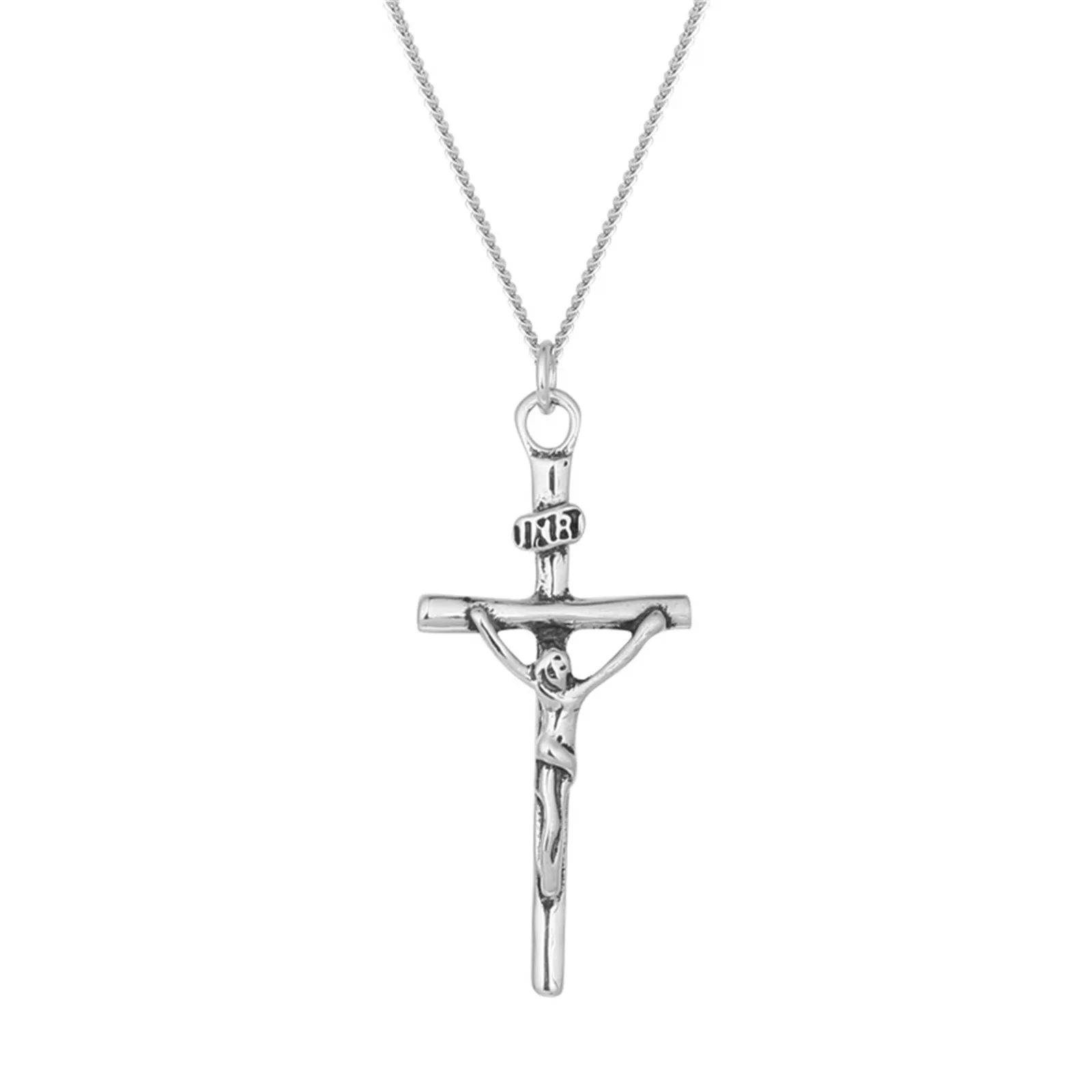 

Женское ожерелье из серебра 925 пробы, с подвеской в виде креста