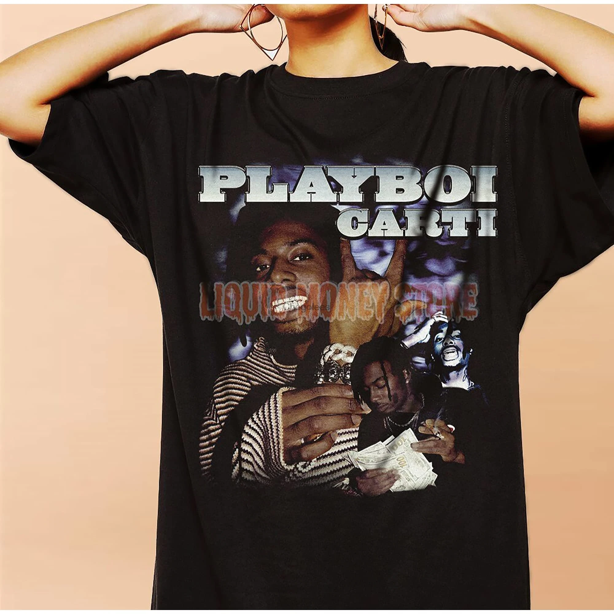 Винтажная Спортивная футболка в стиле бойкарти 90-х годов рэпера Толстовка с