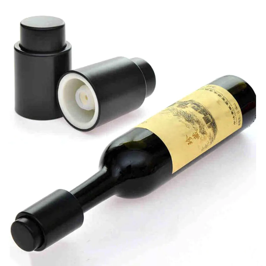 

Press Style Red Wine Storage Bottle Plug Stopper Vacuum Sealed Champagne Bottle Reusable Cap