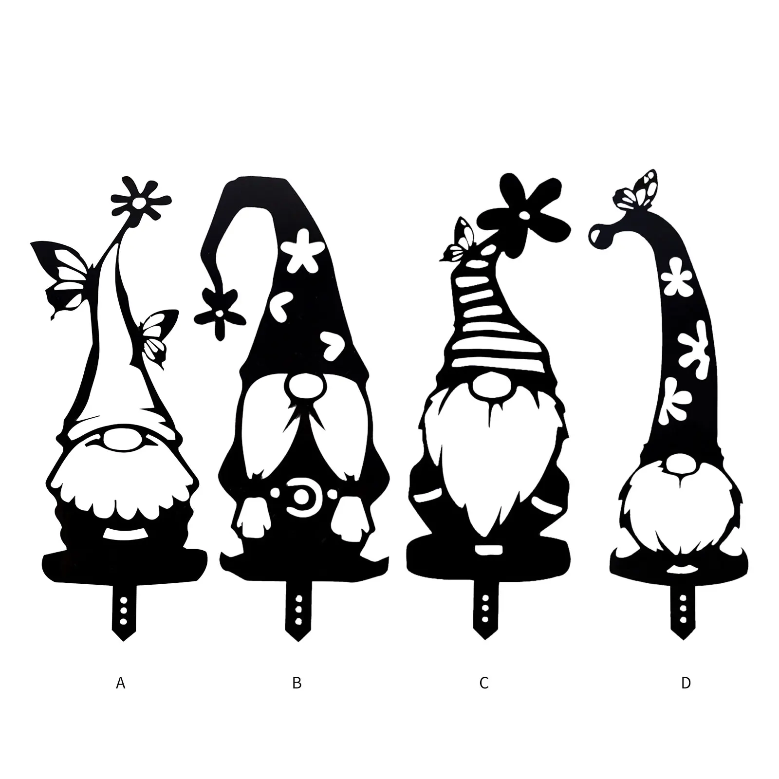 

Акриловые гномы, знак двора, силуэт ставок, уличные украшения для сада, патио, газона, ажурные силуэты, гномы, колышки для лужайки