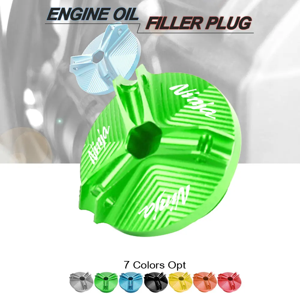 

Motorcycle Accessories Engine Oil filler Drain Plug Sump Nut Cap Cover for KAWASAKI NINJA ZX12R ZX14R ZX6R 636 ZZR1200 ZZR1400