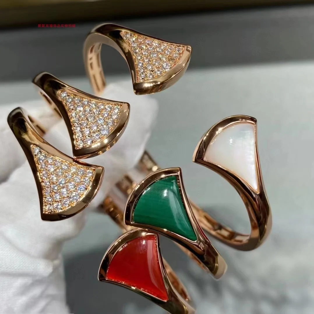 

Rsoe Gold Color Zircon Double Skirt Bracelet Fan Shaped Opening Bracelet Festive Ball Luxury For Women Design Jewelry Gift