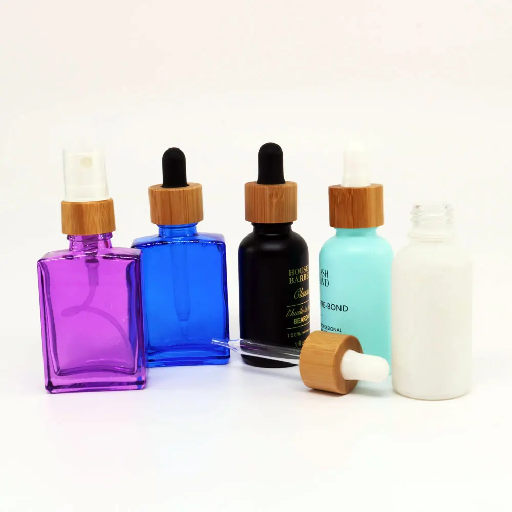 Флакон-капельница с гравировкой логотипа 1 унция 30 мл янтарный матовый