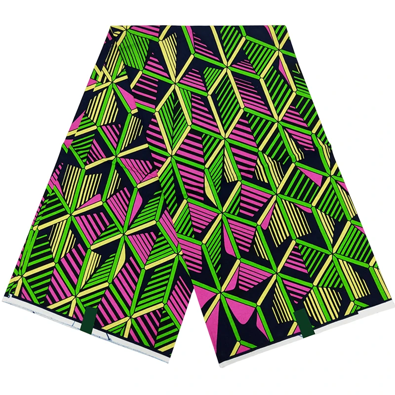 

Ankara African Wax Fabric Veritable Real Wax Fabric Nigeria Ghana Style Tissu Sewing Dress Craft DIY 100% Cotton Material HS0514