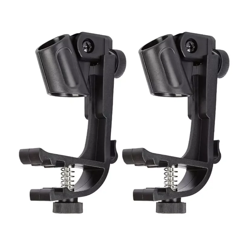 

Adjustable Clip On Drum Rim Shockproof Mount Microphone Mic Clamp Stand Holder