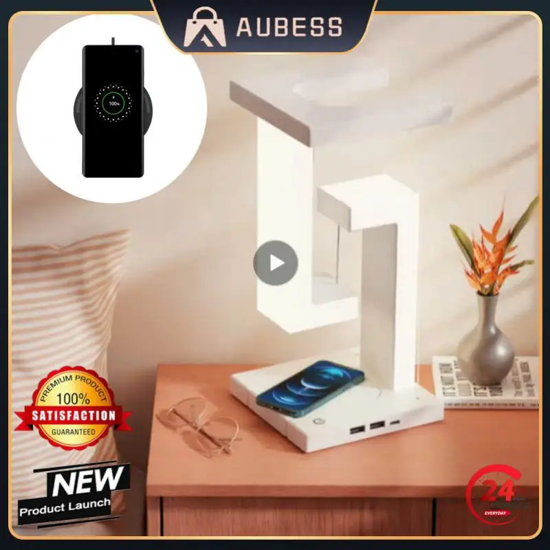 

Mobile Phone Wireless Charging Power Led Lamp Wireless Charger Suspended Anti-gravity Night Lamp Desk Lamp Home Bedroom Light