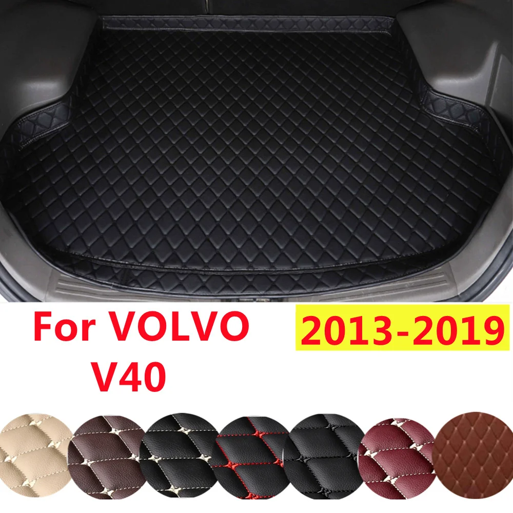 Фото YJ High Side XPE Leather AUTO Аксессуары Автомобильный коврик в багажник на заказ подходит для VOLVO V40 2019 2018-2013, задний багажник, чехол, ковер №1
