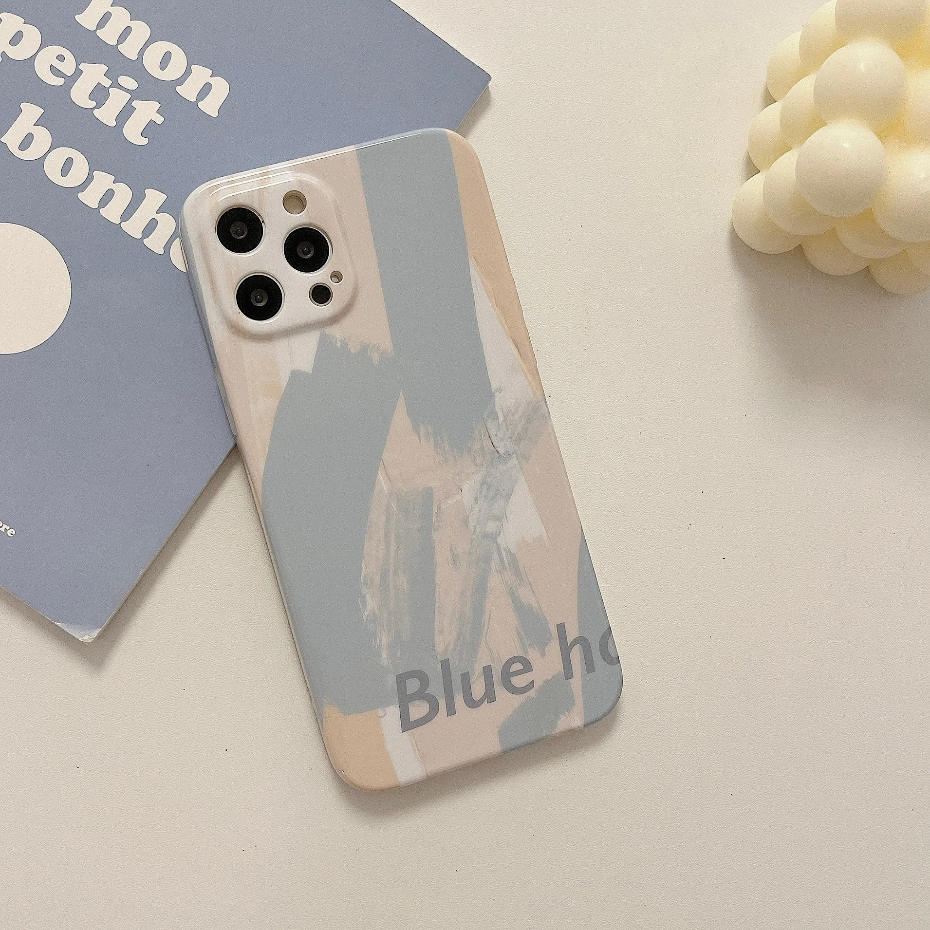 

IMD Phone Case For iPhone 13 12 11 14 Pro MAX XS XR 14Plus Colorful Loving Heart Coconut Tree Flower Animal Back Cover LEO