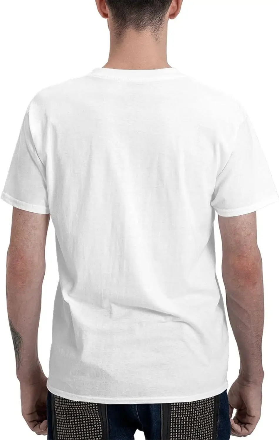 Мужская Летняя Повседневная футболка с круглым вырезом