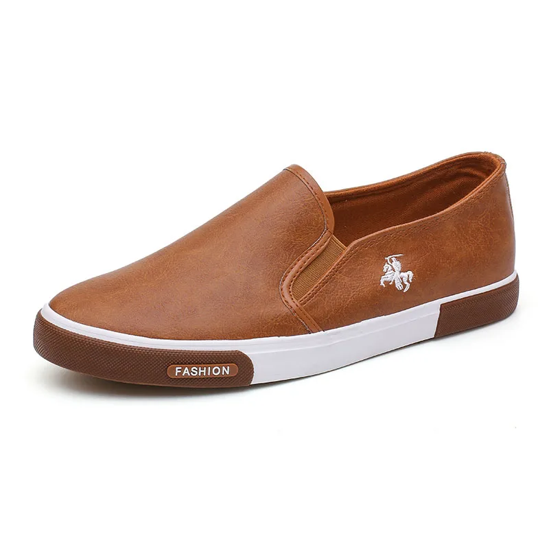 

Casual Shoes Men Comfortable PU Leather Mens Loafers Handmade Design Flats Sneakers Men Slip on Lazy Driving Brand Men Shoes